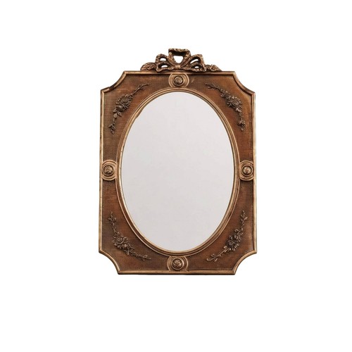 Ornate framed mirror - ornate, compact
