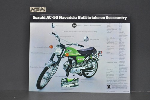 Vintage nos 1971 suzuki ac50 - vintage,