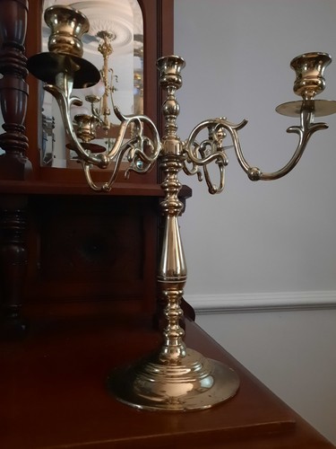 Vintage brass candelabra 5 - brass,