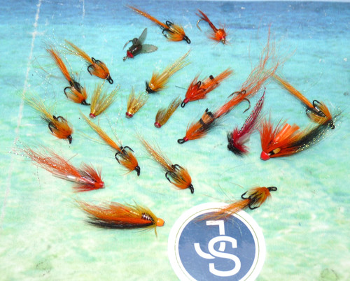Mixed salmon tube flies - salmon, &