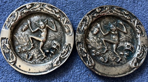 Pair vintage cast brass pixie - vintage,