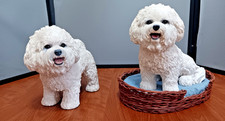 Lot of 2 Bichon Frise Danbury Statues Figurines