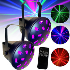 PAIR -CFX Magic Mushroom Disco Light. Mini Mushroom multi colour party - SEE VID