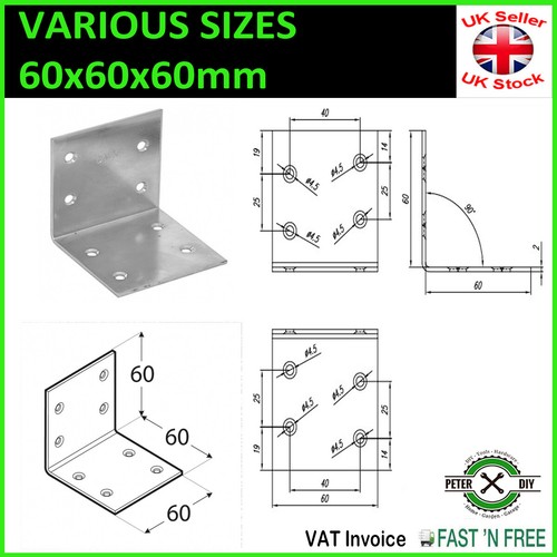Galvanised corner brace - corner,