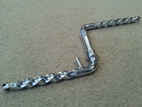 New chrome twisted bicycle - chrome,