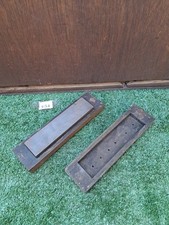 Vintage Oil Sharpening Stone, Wooden Box & lid 8" Old Tool. (#654)