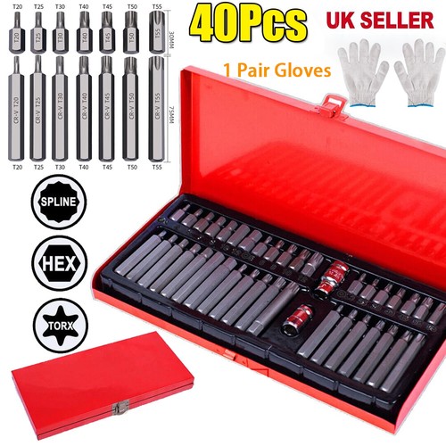 40pc hex torx star spline - 40pc,