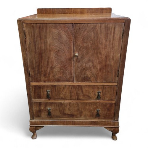 Antique walnut linen cabinet - antique, /