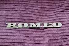 ALFA ROMEO MONTREAL Rear logo emblem badge script ROMEO ONLY CLASSIC GT GTV ETC