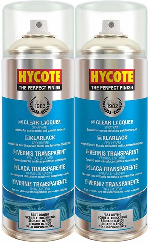 Hycote clear lacquer spray - 2x,