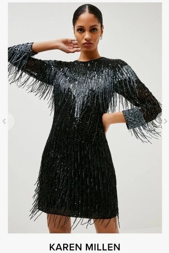 Karen millen beaded tassel