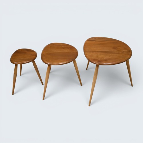 Ercol pebble nest tables - pebble,