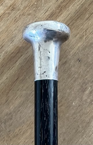 Antique silver topped ebonised - silver,