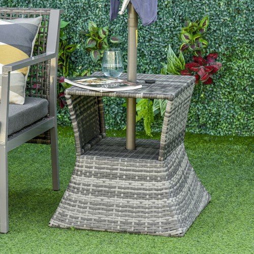 Rattan side table outdoor - table,