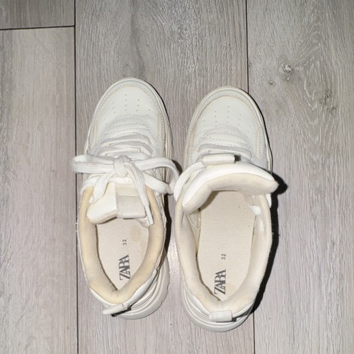 Zara kids white chunky - zara, lace-up