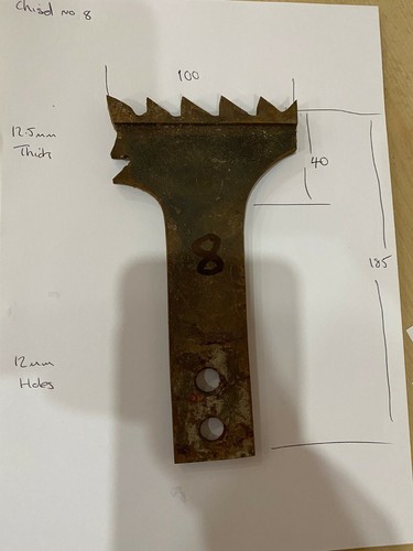 Oscillating chisel for - chisel,