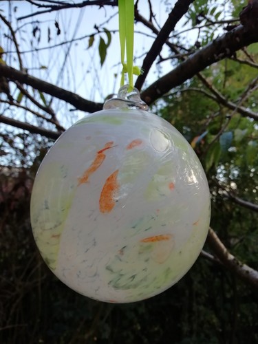 Vintage glass witch ball - vintage,
