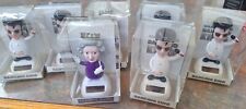 Lot of 7 Solar Powered Waving Queen Elizabeth & Dancing Elvis Ornaments