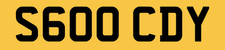 SCOOBY DOO REG NUMBER PLATE S600 CDY SUBARU SUB IMPREZA WRC WRX P1 RS40 RS STI