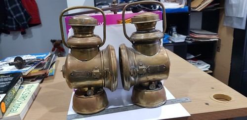 Pair early brass veteran - of,