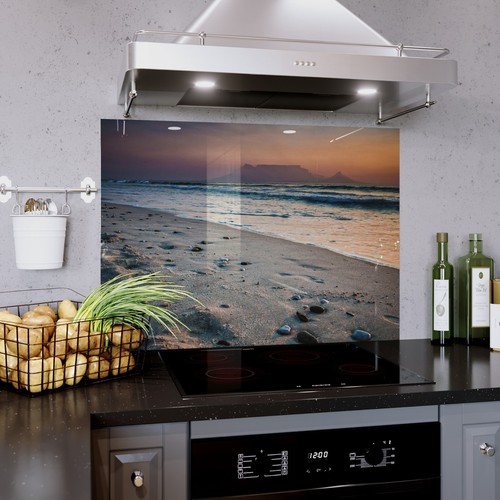 Glass splashback kitchen - glass,