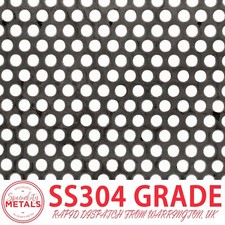 Stainless Steel Round Perforated Metal | 5mm Hole, 8mm Pitch, 1.5mm Thick