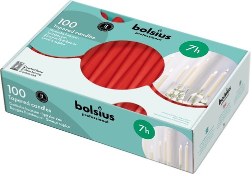 100x bolsius tapered - bolsius,