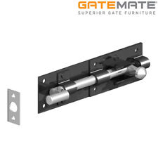 Gatemate Necked Tower Bolt Gate Shed Door Slide Lock Heavy Duty Steel Bolt