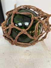 Vintage Green Glass Fishing Net Float