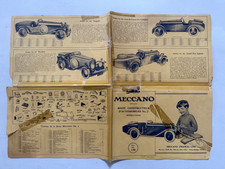 Rare! Meccano car winding plan No. 2 as is