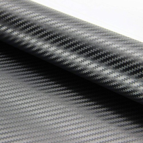 Black carbon fibre vinyl - black,