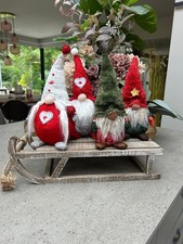 Wooden Sleigh Display Decor Christmas Santa Gift Xmas Festive Prop Decoration