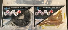 BLACK LUGWORM + BABY RAGWORM IN NATURAL OIL ARTIFICIAL SEA FISHING BAIT