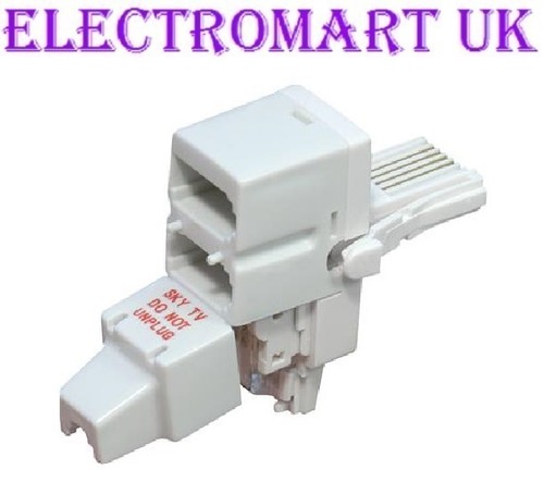 Telephone double socket - bt,