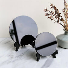 Black Obsidian Scrying Mirror (FREE STAND) Crystal Divination Mirror Witchy Gift