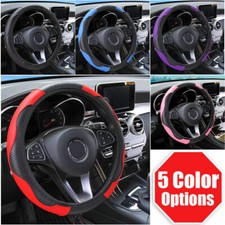 15''/38CM Universal Auto Steering Wheel Cover Anti-slip Leather Car Accessories
