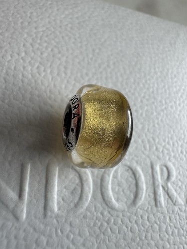 Pandora gold mini - murano, glass
