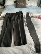 Men’s Smart Black Trousers And Gieves And Hawkes Matching Cummerbund