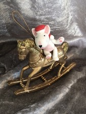 Bodacious Bullies Handsculpted English Bull Terriers Christmas Tree Decoration