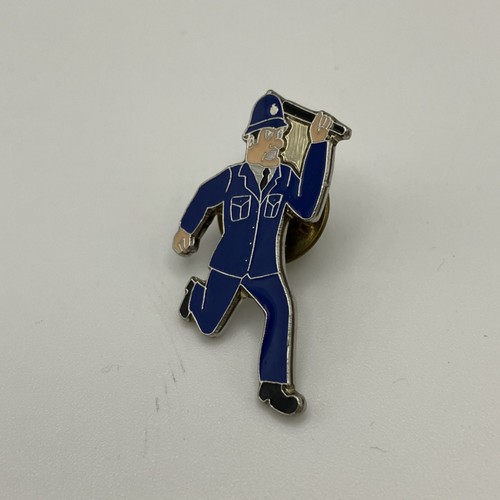 Vintage police enamel pin - enamel,