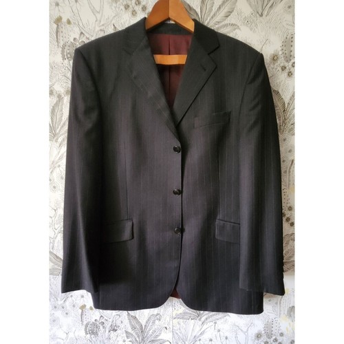 Men wool cashmere pinstripe - cashmere,