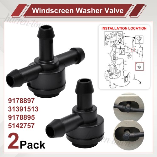 2pc windscreen washer - 2pc, valve