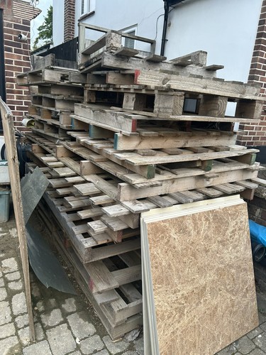 Used wooden pallets - , available