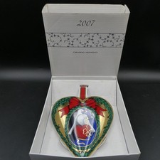 Large Royal Copenhagen Wall Pocket Hearts Of Christmas 2007 The Dove Of My Heart