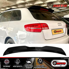 Audi A3 S3 RS3 8P Sportback 5 Door RS3 Look Rear Roof Spoiler Gloss Black 08-13