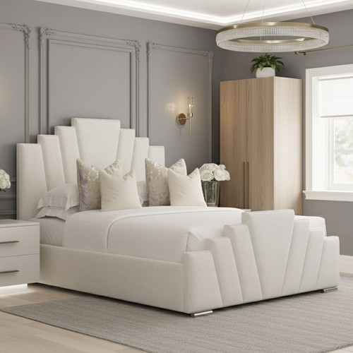 Double crown bed frame - frame, plush