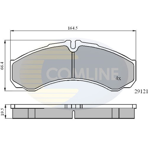 Brake pads set for iveco - brake,