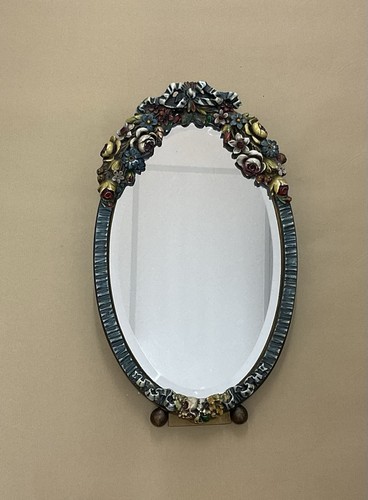 Oval barbola mirror easel - barbola,