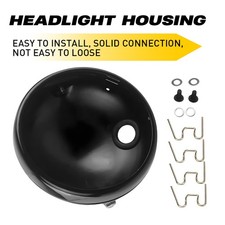 7"Motorcycle Headlight Black