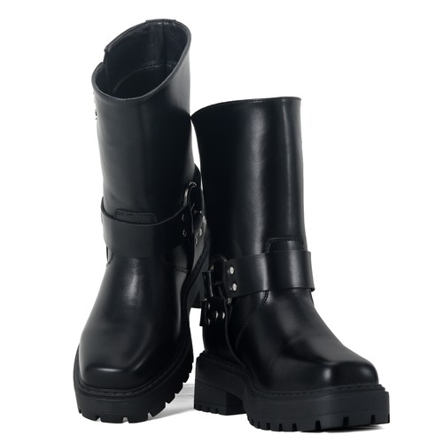 Women mid calf combat - mid, boots